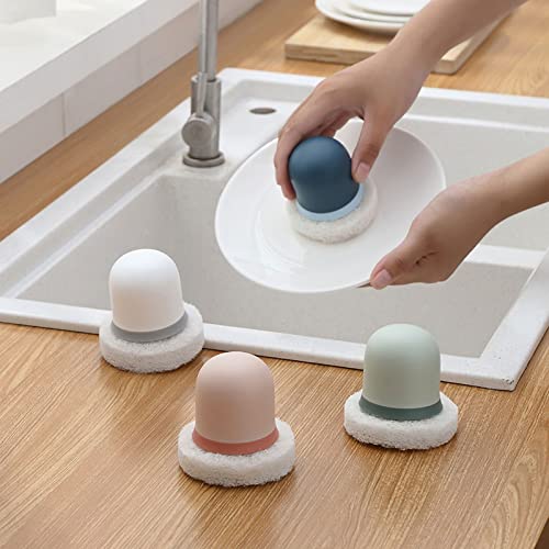 Cepillo para lavavajillas con asa esponja cocina duradera platos 8