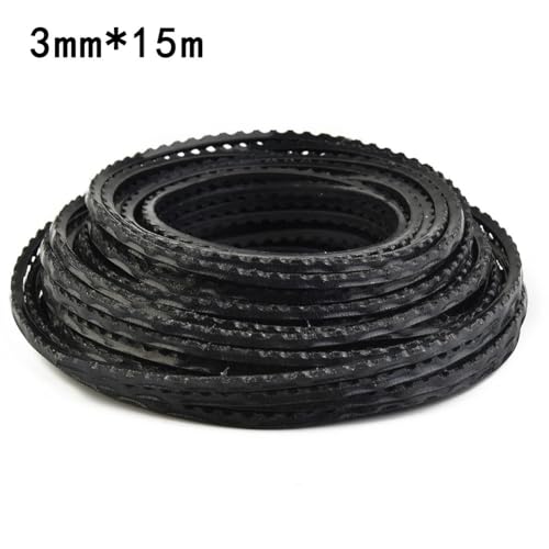 Cuerda de línea de corte de cortacésped de nylon resistente 3MM x 15M compatible con cortadoras y desbrozadoras miniatura 5