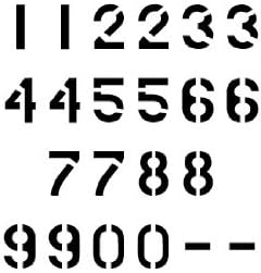 Amazon Com Military Number Stencil Set 3 Inch Font 10 Mil Paint Stencils For Labels And Wall Signs Furniture Decor