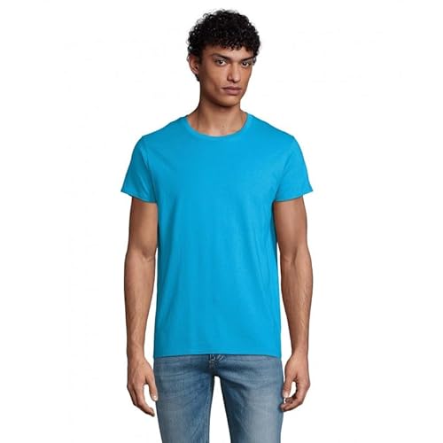 SOLS T-Shirt Brand Model Crusader Men Aqua
