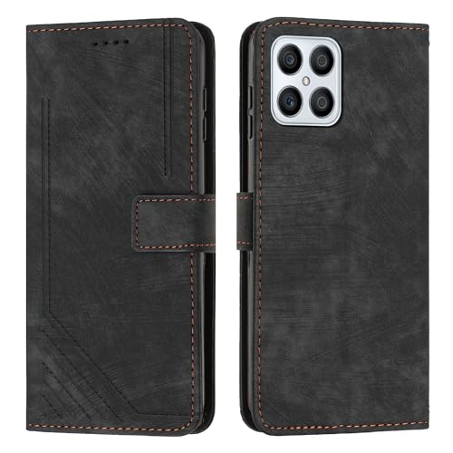 Huawei Honor X8 dragonne étui portefeuille flip cover pour garder vos cartes lors de vos sorties