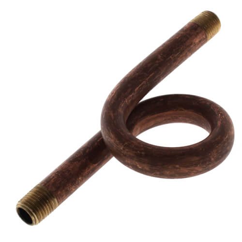 1/4" Straight Brass Steam Gauge Siphon Loop (180)