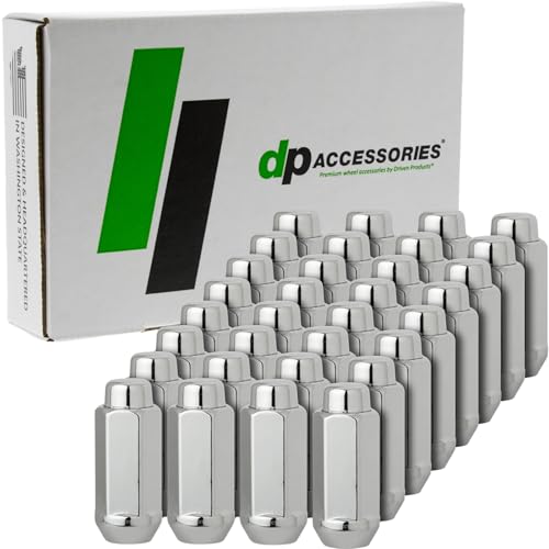 DPAccessories Chrome 9/16-18 Lug Nuts - Closed End XXL Bulge Acorn - 22mm (7/8