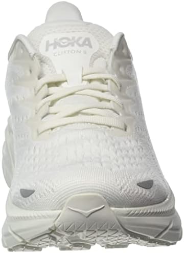HOKA ONE ONE Mens Clifton 8 Mesh White Trainers 9.5 US | Image 1