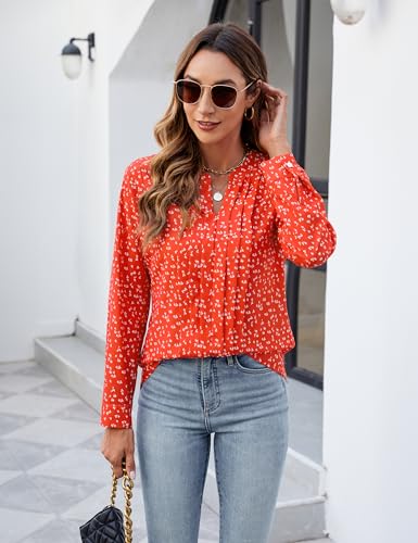 Image of Blooming Jelly Women's Long Sleeve Blouses Dressy Casual Business Work Tops