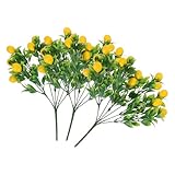 Matériau : appréciez l'élégance avec ces citrons artificiels réalistes et décoratifs, résistants à la décoloration et à la déformation, pour une utilisation décorative quotidienne. décoration citronnée réaliste