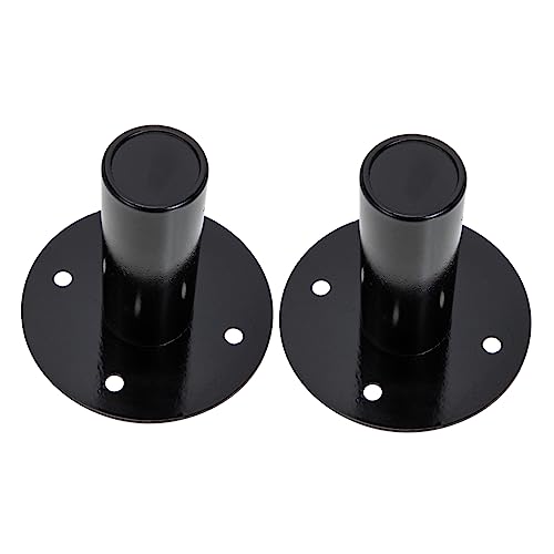 Balacoo Metal Speaker Base Trays 2 Pcs Sturdy Speaker Support Stand for Home Theater Easy to Assemble