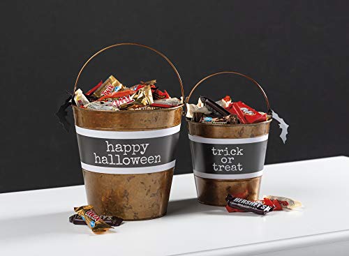 Primitives-by-Kathy-Halloween-Tin-Buckets-Set-of-2 Primitives by Kathy Halloween Tin Buckets Set of 2
