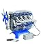 MindBlown DIY Model Engine Kit - Mechanic Four Cycle Internal Combustion Assembly Construction, Comes W/Valves, Cylinders, Hardware & Much More