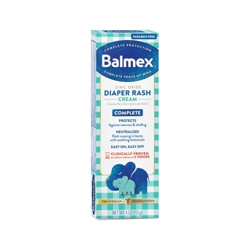 Balmex Diaper Rash Cream 4OZ (Pack of 8)