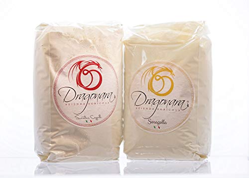Dragonara - Farina Bio Di Semola Integrale Di Grano Duro Saragolla - Busta Da 1Kg