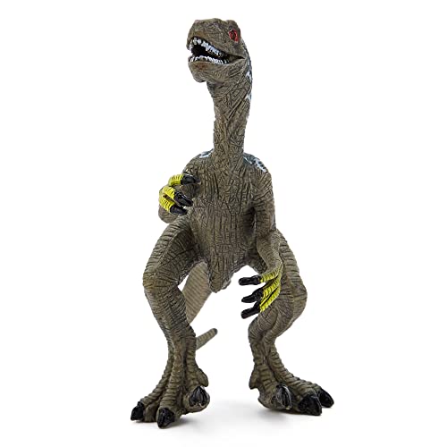Zappi Co Childrens Velociraptor Blue/Grey Dinosaur Figure Toy (14cm Length) Realistic Detailed Dino Collection for Kids - Image 2