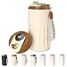 Produktbild Homealexa Kaffeebecher to go Digitalanzeige Thermobecher Kaffee to go 410ml 316 Edelstahl Travel Coffee Mug Isolierter Vakuum Thermobecher auslaufsicher Termokaffeebecher mit Deckel für Kaffee