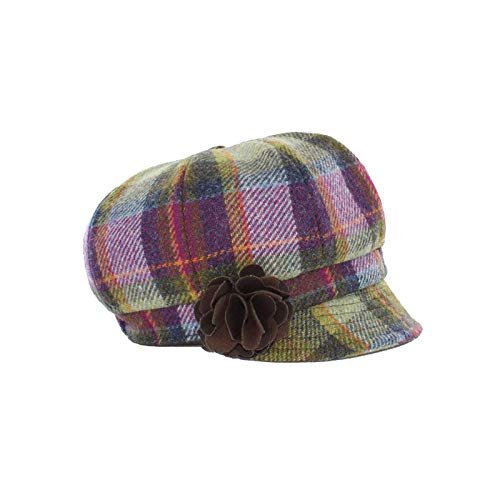 Ladies Plaid Newsboy Cap #TOP1