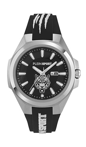 �yPLEIN SPORT�z �����Y �r���v Watch �v���C���X�|�[�c Tiger Mask �^�C�K�[�}�X�^�[ PS7BA0124 �N�H�[�c 5�C���h�� �~�l�����K���X �u���b�N������ �X�e�����X�X�`�[�� [���s�A���i]
