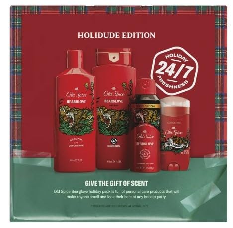 Old Spice Grooming Set Holidude Edition 2024 (Bearglove, Moisturizing)