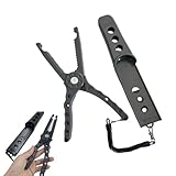 Solxion フィッシュグリップ フィッシュキャッチャー 持ち運びしやすい 滑り止め 魚つかみ 釣り道具 プライヤー 軽量 歯形設計 フィッシュ グリップ ロープ付き