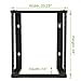 NavePoint 12U Wall Mount Open Frame 19 Inch Server Equipment Rack Threaded 16 inch Depth Black