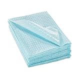 McKesson Disposable Towels [Pack of 500] for Dental Bibs, Nails, Tattoo, Dentist, Medical - 13 x 18 in, 2-Ply Tissue with Poly Back, Waffle Embossed, Blue