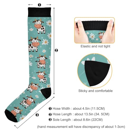 Image of Wusikd Heartbeat Symbol Compression Socks for Women and Men Circulation Black Long Socks for Athletic Running 1