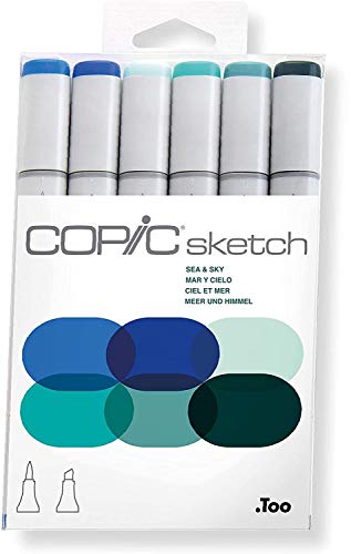 6-piece Sketch Set, Sea And Sky - 1
