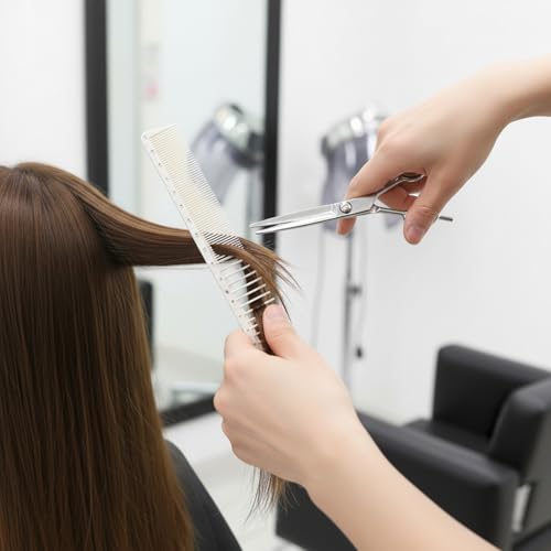 4 Peines para Corte de Cabello con Regla Medición Anti-Estáticos miniatura 4