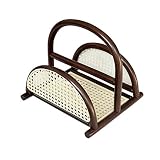Bibliothèque Étagère en rotin, Tour de Rangement pour Étagère à Fleurs, Support de Rangement Utilitaire Multifonctionnel, Petit Panier de Rangement et Organisateur de Support de Livre pour Livres (Co