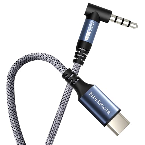Cable USB C a Jack 3.5mm 90 grados 3 pies miniatura 1