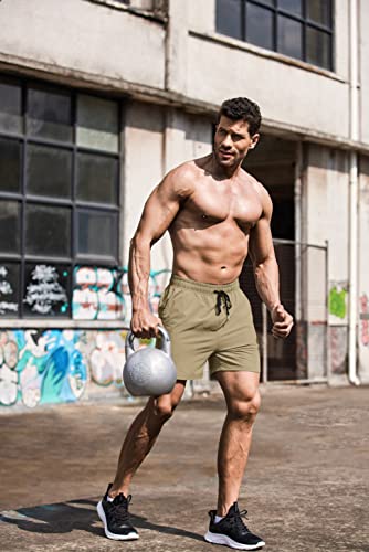 Coofandy Men's Running Shorts 5 Inch 2 Pack Lightweight Active Gym Workout Shorts With Pockets, Quick Dry, Breathable #TOP1