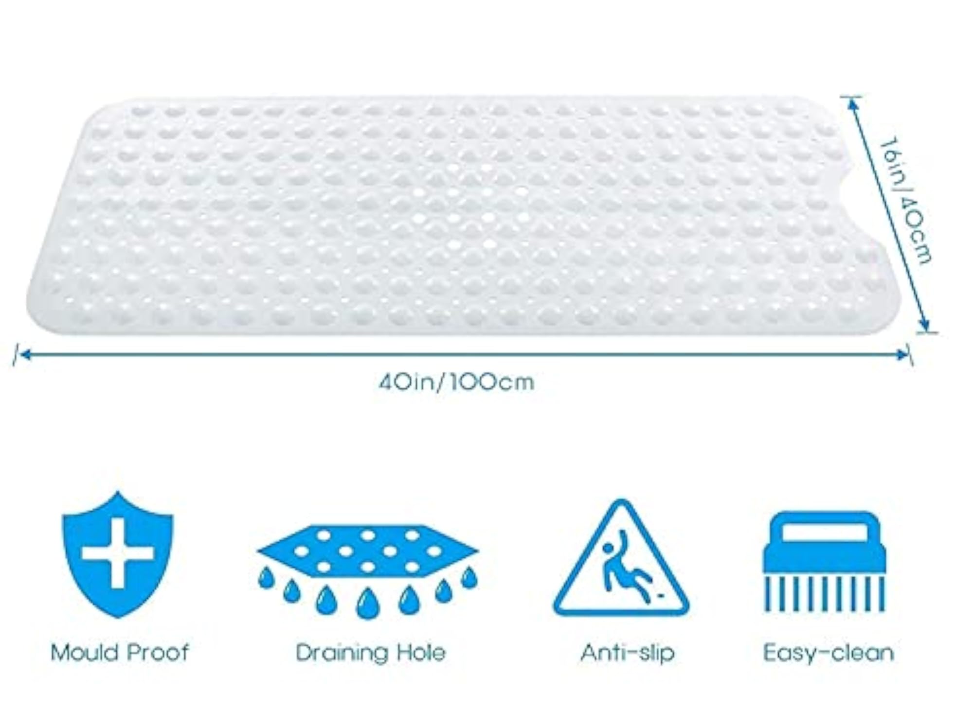 Non Slip Eco-Friendly Bath Mat for Shower