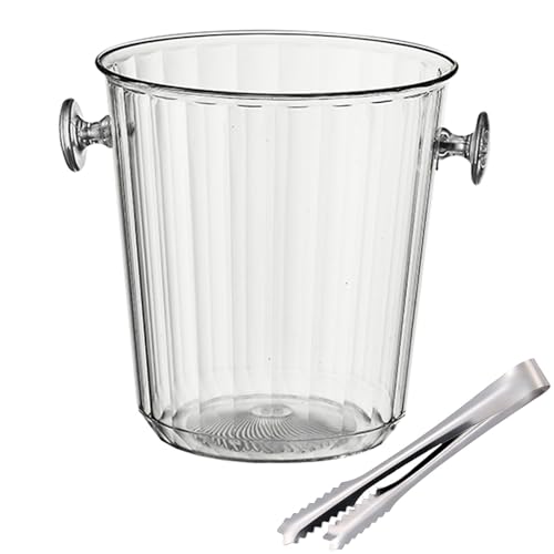 WANGJIANPENGPL Cubiteras para Fiestas, Enfriador de Cerveza, Cubo Cerveza de Plástico, Enfriador de Botellas de Vino, Champanera para Champán Refrescos(19x20cm/7x8in)