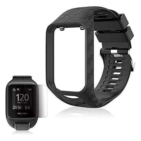 Replacement Bands for Tomtom, 2020 Upgraded Version Tom Tom Watch Strap Soft Silicone Watchbands Straps Sport Strap Wristband for Tom Tom Adventurer/Runner 2/Runner 3/Spark 3/Golfer 2 Cover