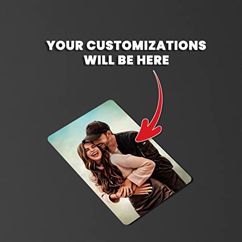Image of Fairus Customized Wallet Card - Your Photo, Illustration Or Bitmoji, Message, Spotify Song Code Backside Best For Special Occasion Gift For Loved One (Photo Walllet Card 2.1) For Thanksgiving