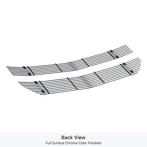 Aps Compatible With Chevy Silverado 1500 2016-2018 & 19 1500 Ld Main Upper Stainless Steel Chrome 8X6 Billet Grille Insert C66360S #TOP2
