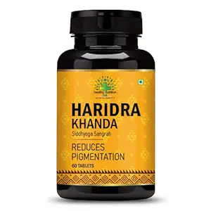 Healthy Nutrition Haridra Khanda Anti Pigmentation 60-Tablets for Skin, Remove Tan, Dark Spots