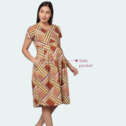 Image of Morph Maternity | Maternity Dresses for Women | Fits During Pregnancy & Post Pregnancy | Back Tie to Adjust