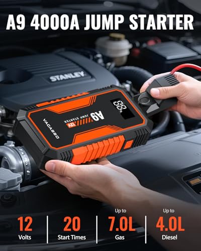 Jump Starter 4000A, VACASSO A9 Battery Jumper Starter Portable - image 2