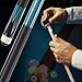 Kuntu Yimu 58 inch Canadian Maple Pool Cue Stick 19/20/21 Ounces Available, 13mm Fiber Leather Tip Billiard Cue, Irish Linen Wrap Cues for Beginner, Commercial and Home Entertainment (03)