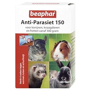 Beaphar 12662 Anti-Parasiet 150 Voor Konijnen, Knaagdieren En Fretten Vanaf 300 Gram