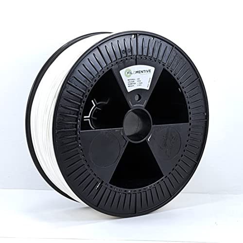 Filament ABS 1.75mm blanc 2.3kg bobine imprimante 3D plastique rigide haute résistance