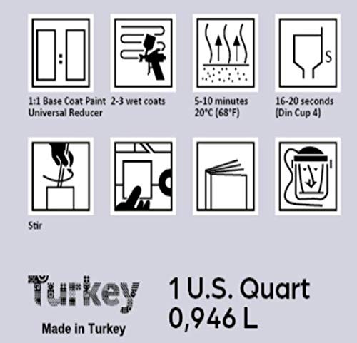 Auto paint Deep Cherry Red Crystal - Paint code PRP Compatible with Chrysler - Urethane basecoat - Quart