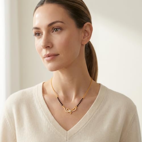 Image of 1 Gram Gold Plated Mangalsutra for Women Stylish Gift for Wife Daily Wear