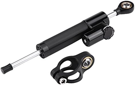 Motorcycle Steering Damper, CNC Damper Stabilizer Linear Reversed With Mounting Bracket for Daily Commute, Long-Distance Touring, Off-Road Adventure, and Competitive Racing