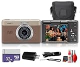Kodak PIXPRO C1 Compact Digital Camera (Brown), 13MP Point and Shoot Camera for...