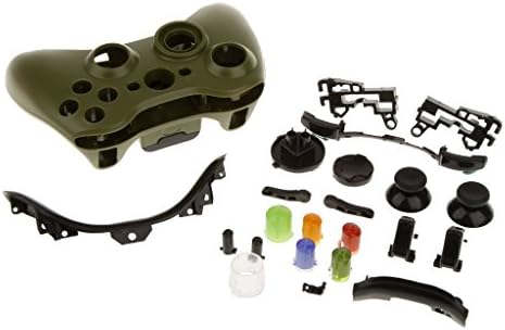 Carcasa completa Shell Case Cover con botones para Xbox 360 Wireless Controller Reemplazo (negro)