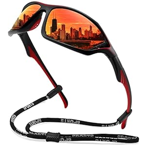 Polarisierte Sonnenbrille für Herren Ultra Leicht Sportbrille UV400 Schutz