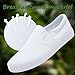 yageyan Mens Slip on Sneakers Loafers Shoes Black Shoes White Casual Fashion Shoes?All white11?