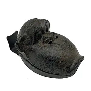 Cigar Ashtray, Cast Iron Monkey Ashtray, Creative Orangutan Ashtray with Lid, Outdoor Indoor Funny Ashtrays, Cool Cigar Holder Ashtrays for Home Office Countertop Decoration, Antique Bronze