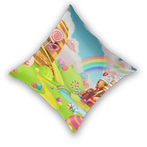 Taies d'oreiller carrées Candy Land protège-oreiller lit x2 - 4