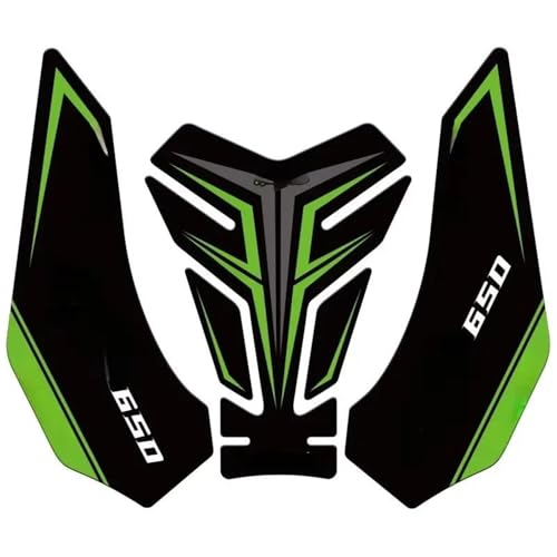Pegatinas de tanque para Kawasaki Z650 y Ninja 650 transparentes
